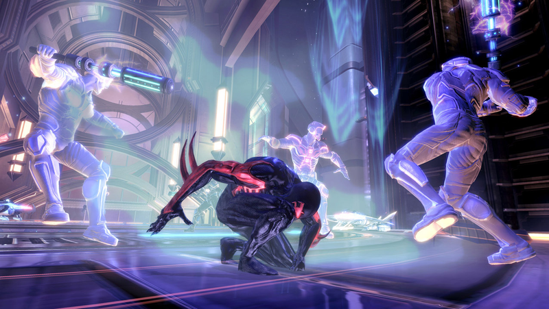 Illustration for article titled Is This Shattered Dimensions' Spider-Man 2099?